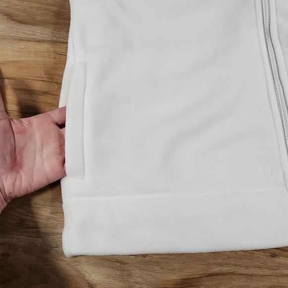 🔥NWT Tommy Hilfiger Sport Ivory Zippered Fleece Jacket Large - Picture 10 of 13